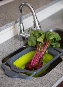 SINK FOLDABLE COLANDER WITH HANDLE